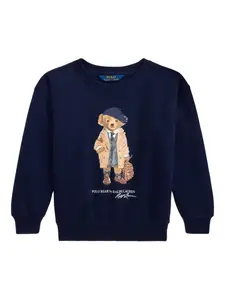 Толстовка Polar Bear с круглым вырезом POLO RALPH LAUREN KIDS, синий