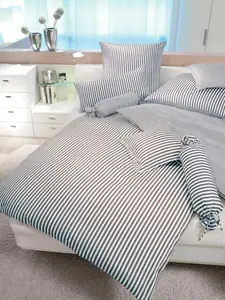 Чехол на подушку Janine "Модернклассик", (1 шт.), с полосками 80х80 см, цвет anthrazit