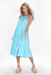 Повседневное платье IZIA, бирюзовый