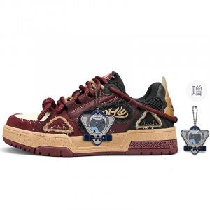 SK.TRIP Низкие скейтерские кроссовки унисекс бордово-красные деним синие+подарок, цвет Denim Blue+Giveaway