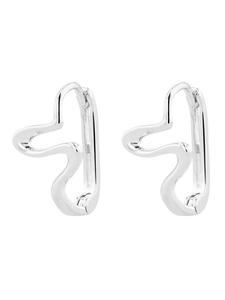 Adeliás Женские серьги - серьги-кольца на шарнирах из серебра 925 пробы