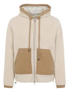Куртка с капюшоном "Тедди" Moncler, светло-бежевый