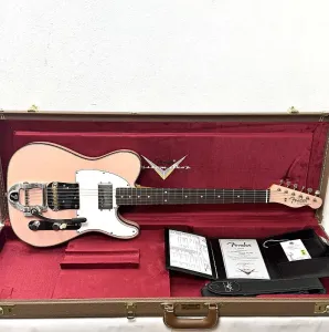 Fender Custom Shop LTD Cunife Telecaster Custom Journeyman - состаренный розовый с подходящей головкой грифа