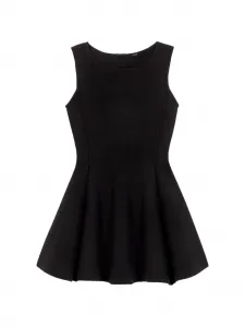 Мини-платье без рукавов с бантом Maje, черный