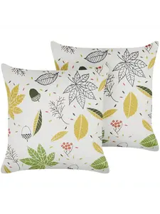 Декоративная подушка Beliani 2er Set Deko MULLEIN, цвет bunt/schwarz/grün