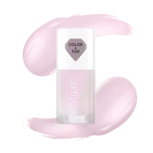 Топ для классических лаков для ногтей, 7 мл Semilac Pink glow, цвет pink