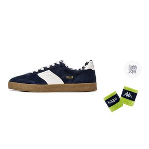 Удобные износостойкие легкие низкие кеды для скейтбординга унисекс Midnight Blue/Korean White Kappa, темно-синий/Korean белый[Wrist Brace]