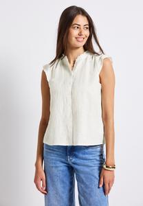 Блузка на пуговицах MIT RÜSCHEN Street One, кремовый