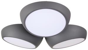 Светодиодный потолочный светильник Novel, 52x48,5x12,5 см, антрацит