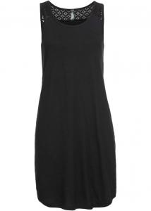 Платье-рубашка с кружевом Rainbow, черный