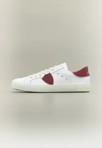 Кроссовки унисекс Philippe Model, White/Dark Red/Silver-Coloured/Ivory