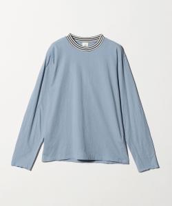 Хлопковый кашемировый топ с каймой 6(Roku), цвет Lt.Blue