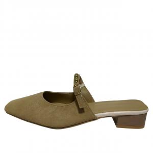 WUJI Женские противоскользящие тапочки с закрытым носком, устойчивые к запахам и истиранию, шампань, цвет Champagne