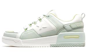 Кроссовки для скейтбординга женские, низкие, бежевые/зеленые Xtep