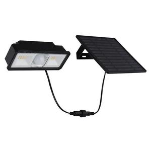 Уличный светодиодный светильник на солнечных батареях, белый, с датчиком движения Globo Lighting, черный