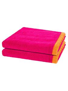 Cawö Полотенце 'Lifestyle Splash' в розовом цвете