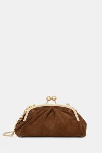 Замшевая сумочка-клатч Answear.LAB, коричневый