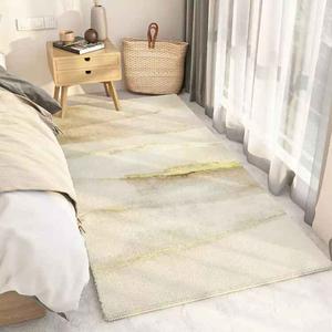 AOVOC Ковер 80x180 см для спальни/гостиной, Fengdai Fan Dust Bedside Rug 03, с полосатым узором, утолщенный