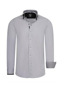 Рубашка с длинными рукавами и продуманным дизайном пуговиц RUSTY NEAL, серый