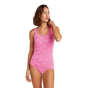 Базовый слой Icebreaker Merino 150 Siren Fresh Ferns Aop sleeveless, розовый