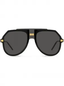 Солнцезащитные очки-пилоты Lusso Sartoriale Dolce & Gabbana Eyewear, черный