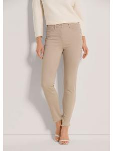 MADELEINE Узкие джинсы средней посадки с бахромой в берберском стиле