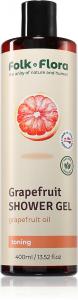Освежающий гель для душа с грейпфрутом Folk & Flora, 400 мл