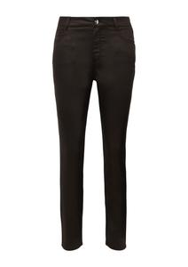 Узкие джинсы COMMA, темно-коричневый
