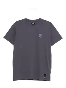 Футболка с круглым вырезом и логотипом FENDI, синий