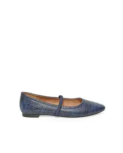 балетки с эффектом крокодила Sfera, синий