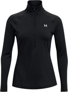 Under Armour женская футболка Authentics ColdGear с молнией на четверть, Black (001)/White