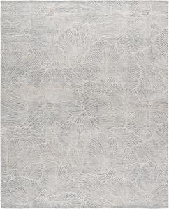 Ковер SAFAVIEH, 183 x 275 см, коллекции Ebony - Grey & Ivory, ручной работы из шерсти, идеален для помещений с высокой проходимостью в гостиной, спальне (EBN101F)