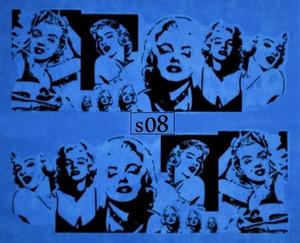 Водные наклейки для ногтей - № S08, Raisin