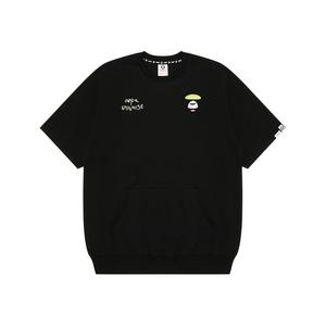 Футболка с принтом логотипа A Bathing APE Aape, черный