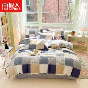 Antarctic Комплект постельного белья 1.5/1.8 м, пододеяльник 200x230 см, мелкая клетка, 100% хлопок, мягкий и нежный