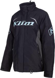 Женская утепленная зимняя куртка для снегохода KLIM Spark, Black - Crystal Blue