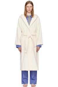 Терри халат с капюшоном Tekla, цвет ivory