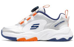 Детские кроссовки GS Low-top серебристые/цветные Skechers, серебряный