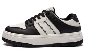 Износостойкие и легкие низкие скейтерские кроссовки Women's La Chapelle, белый черный