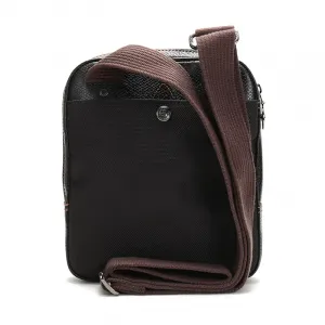 LONGCHAMP Boxford Кожаная сумка через плечо с отделкой из коровьей кожи, маленькая мужская кроссбоди черная