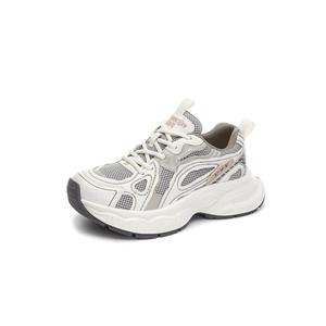 BENZI Антискользящие износостойкие дышащие влагоотводящие легкие низкие массивные кроссовки женские - переливающийся белый, цвет Iridescent White