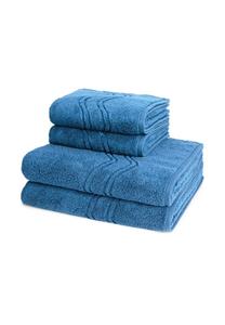 Набор полотенец Ross Cashmere Feeling, 4 штук, синий