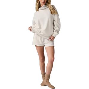 Худи с высокой горкой для женщин Alo Yoga, слоновая кость