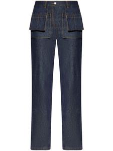 Helmut Lang прямые хлопковые джинсы, синий