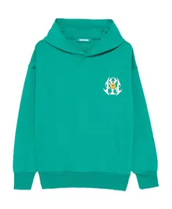 Толстовка с капюшоном в рубчик с принтом Barrow, зеленый