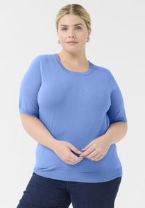 Футболка Kaffe Curve Basic T-shirt, Ebb And Flow/Blue