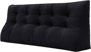 Подушка клиновидная Vercart Lesekissen Bett Kopfteil Samt, черный - ширина: 160 см