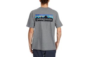 Футболка P 6 Logo Responsibili Patagonia, gravel mixed/glh