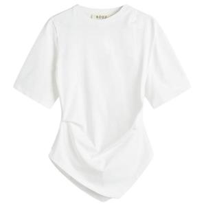 Переосмысленная скрученная футболка Róhe, Optic White