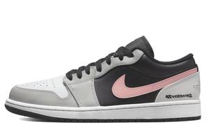 Jordan 1. Амортизирующие, износостойкие низкие винтажные баскетбольные кроссовки унисекс, черные, серые, розовые